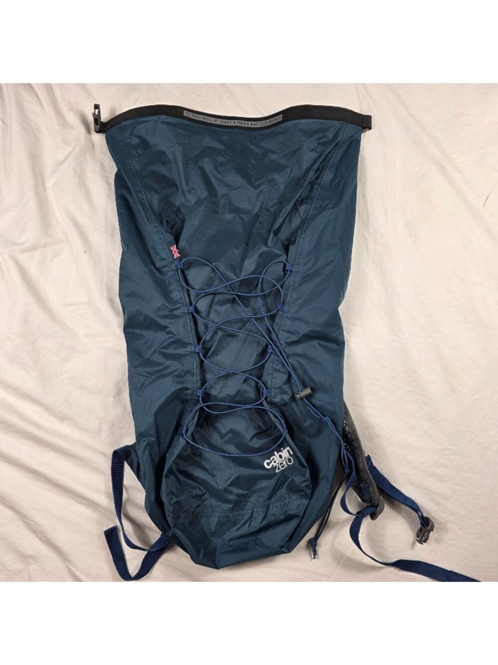 Cabin Zero ADV Dry Waterproof Roll Top Blue Backpack Outdoor Bag Hiking Camping
